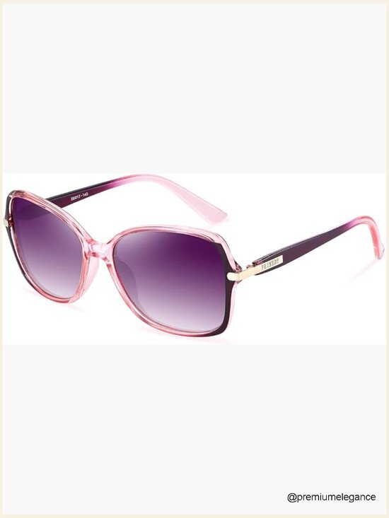 Vintage Square Polarized Sunglasses UV400 Protection for Women Trendy Frame main image 6